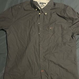 Blue Tommy Hilfiger button down shirt. XL